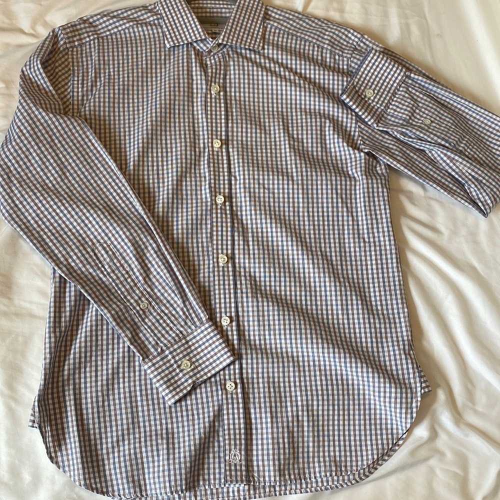 Dunhill London engineered fit dress shirt